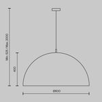 Подвесной светильник Dome E27х5, MOD169PL-05GB1. TM Maytoni