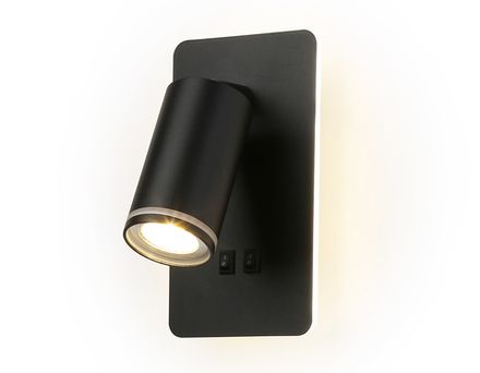Светильник настенный FW2466 BK черный LED 4200K 9W 185*105*150