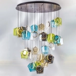 796289 Люстра CARAMELLO LED 28х6W 2700LM КОФЕЙНЫЙ/МУЛЬТИКОЛОР 3000K
