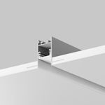 Алюминиевый профиль встраиваемый скрытого монтажа 65x42 (Серебро, 2 м), ALM-6542-S-2M 636012