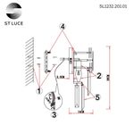 SL1232.201.01 Бра ST-Luce Золотистый/Прозрачный, Золотистый E14 1*60W