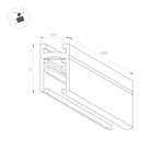 Трек MAG-MICROCOSM-TRACK-1115-2000 (BK) (Arlight, IP20 Металл, 3 года)