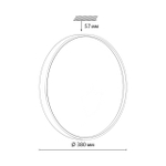 7745/DL COLOR SN 127 Светильник светодиодный потолочный пластик/белый/синий LED 48Вт 3000-6000К D380 IP43 пульт ДУ MAVIC
