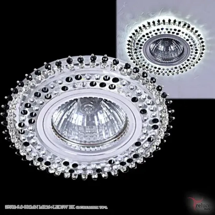 59502-9.0-001MN MR16+LED3W BK светильник точечный Reluce, GU5.3х1