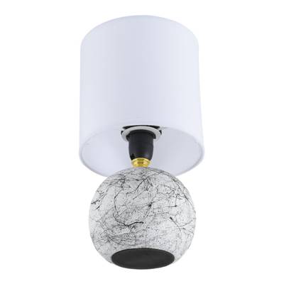 8166/1T COUNTY LN25 000 белый, керамика/текстиль Настольная лампа E14 1*40W 220V VILANA