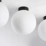 812027 Люстра GLOBO 1х40W E14 matt black/white Lightstar