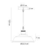 Подвесной светильник Arte Lamp CAPPELLO A7038SP-1BK, 1хE27