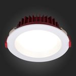 ST752.548.12 Св-к встр. Белый LED 1*12W 4000K 960Lm Ra80 100° IP44 D115xH47 100-240VV