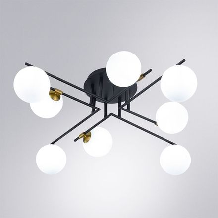 Потолочная люстра Arte Lamp GEMINI A2243PL-8BK, 8хG9