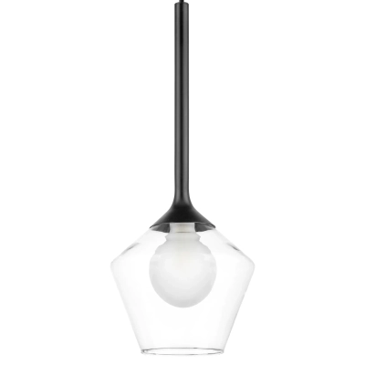801201 Люстра VETRO 1х6W(led) G9 ЧЕРНЫЙ/ПРОЗРАЧНЫЙ