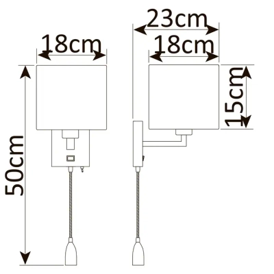 Бра Arte Lamp HALL A9249AP-2AB, 1хE27