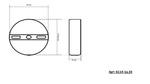 6114-1A,02 Подвес Рэй d8 h200 Led 7w (4000K) хром