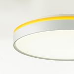 7709/EL COLOR SN 100 Светильник пластик/желтый LED 70Вт 3000-6000К D500 IP43 пульт ДУ KEZO YELLOW
