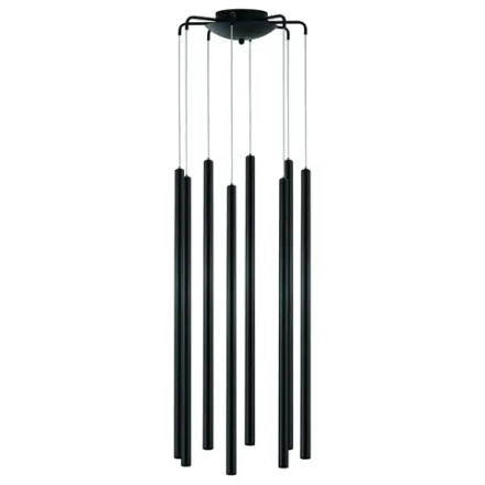 L8T747347 Люстра TUBO LED 40W 2560LM 25G ЧЕРНЫЙ 4000K (574737+747347 (8шт)