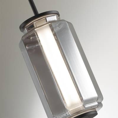 5408/11L HIGHTECH ODL_EX24 35 черный/дымчатый/металл/стекло/акрил Подвесной светильник LED 11W 3000K 720Лм JAM