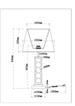 Декоративная настольная лампа Arte Lamp JESSICA A4062LT-1PB, 1хE27