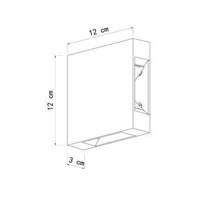 Фасадный светильник Arte Lamp ALGOL A1445AL-4BK, 4хLED