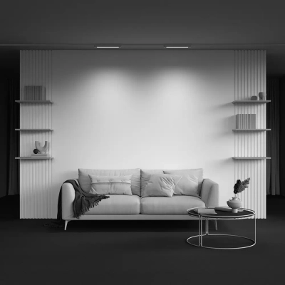 Трековый светильник Базис / Basis Unity 4000K 12Вт 110°, TR000-1-12W4K-W_1. TM Maytoni