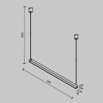 Трековый светильник Базис / Basis Elasity 3000К 26Вт 120°, TR170-1-26W3K-B. TM Maytoni
