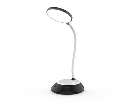Светильник светодиодный настольный DE601 BK/WH черный/белый LED 2800-6500K 5W