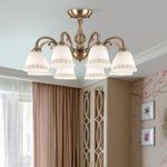 Классическая потолочная люстра 60107/8 античная бронза