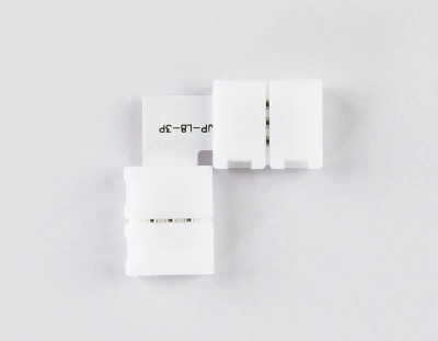 Соединитель угловой L для светодиодной ленты 2835 12/24V (3 конт.) GS6601 (10шт)