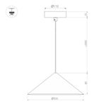 Светильник SP-MAKOTO-R300-10W Warm3000 (WH, 36 deg, 230V, TRIAC) (Arlight, IP20 Металл, 3 года)