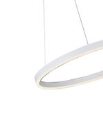 08212,01A(4000K) Подвес Тор белый d40 h150 Led 23W (4000K) 2 типа крепления