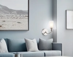 Светильник настенный LH57085 SN/FR никель/белый матовый E14 max 40W 230*140*200
