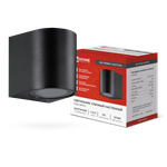 Светильник НБУ RONDO-1хGU10-BL IP65 уличный настен. односторон. под лампу 1хGU10 алюм. черн. IN HOME 4690612044682