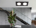 Светильник встраиваемый TN6615/2 BK черный IP44 GX53/2 max 15W 215*110*24