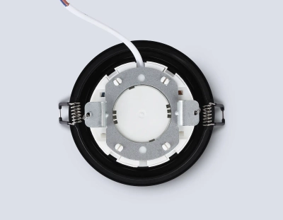 Светильник встраиваемый TN6604 BK черный IP44 GX53 max 15W D110*23