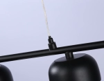Светильник подвесной TN71039/4 BK черный GX53/4 max 12W 600*80*1100