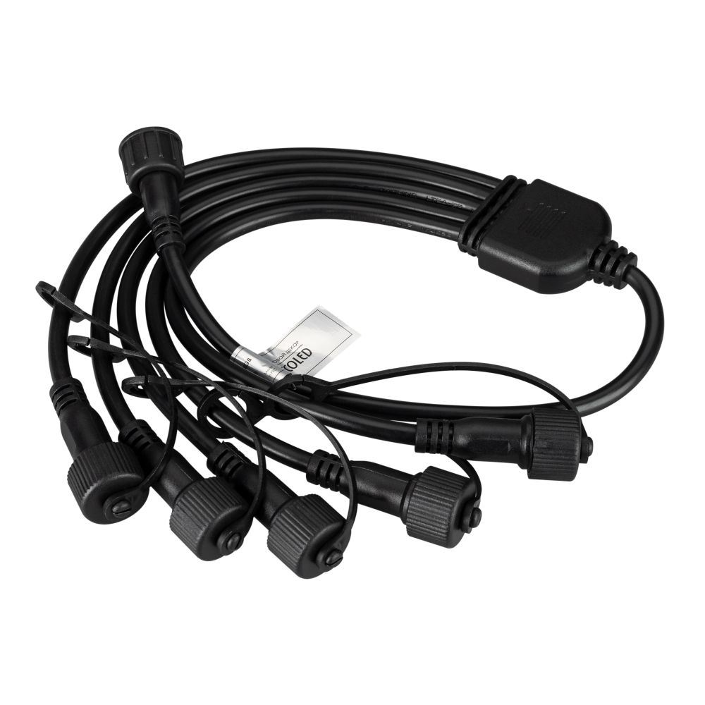 Коннектор питания ARD-CLASSIC-SYNC-RGB Black (230V, 5 ports) (Ardecoled, Закрытый) Коннектор питания ARD-CLASSIC-SYNC-RGB Black (230V, 5 ports) (Ardecoled, Закрытый)