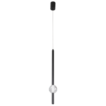 Светильник подвесной Crystal Lux ELVIRA SP8W LED 4000K BLACK 0490/202