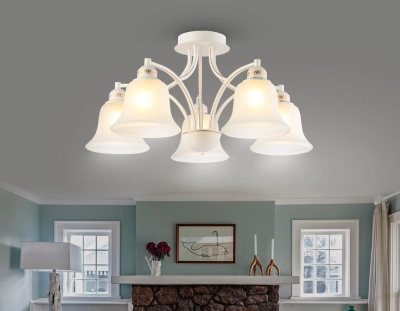 Потолочная люстра TR3050/5 WH/GD/FR белый/золото/белый матовый E27/5 max 40W D630*320