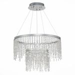SL6201.103.55 Люстра подвесная ST-Luce Серебристый/Прозрачный LED 1*55W 3000K/4000K/6000K