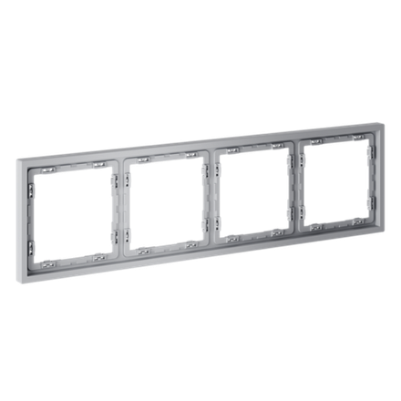 VLS100416 Рамка пластиковая VOLTUM S70 на 4 поста, (серый). (ТМ Maytoni)