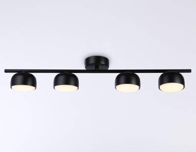 Светильник накладной TN71029/4 BK черный GX53/4 max 12W 600*80*140