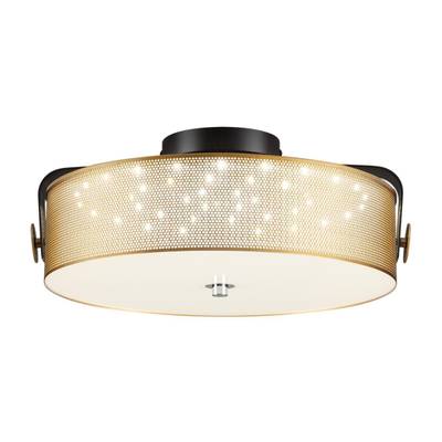 6597/40L LEDIO LN25 черный, античная латунь/античная латунь металл/металл, стекло Потолочный светильник LED 40W 4000К 220V DRUMY