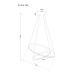 Подвесная люстра Arte Lamp FRODO A2197SP-2BK, 1хLED