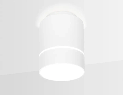 Накладной светодиодный точечный светильник TN256 WH/S белый/песок LED 4200K 7W D80*135