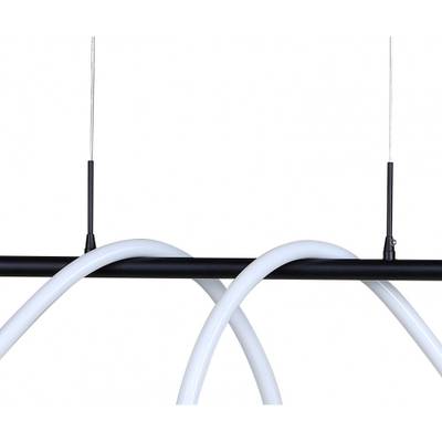 08041,19(4000K) Подвес диммируемый Далия черный w135*20 h150 Led 72W (4000К) с пультом ДУ