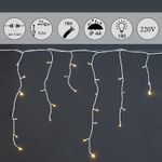 A-056R WW/W FLASH светодиодная гирлянда "бахрома" 5x0.6м 180LED белый провод влагозащищен.