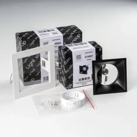 D51607WMOD Светильник DOMINO QUADRO под LED модуль/лампу МR16 (214516+214507+214006)