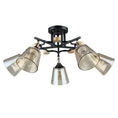 Потолочная люстра Arte Lamp GLASSY A5078PL-5BK, 5хE27