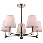 IL0394-5CSQ-24 BK AB CASTOR светильник потолочный ILLUMICO, E14х5
