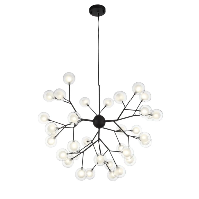 SL376.403.36 Светильник подвесной ST-Luce Черный/Прозрачный, Белый G4 LED 36*2W