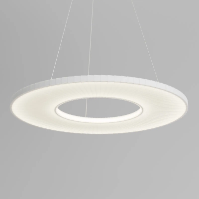 Подвесной светодиодный светильник с абажуром из ткани 101001 LED белый, LED