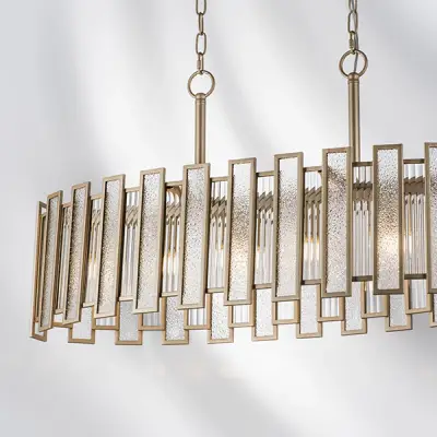 712162 Люстра AGAVE 6х40W E27 ШАМПАНЬ/ПРОЗРАЧНЫЙ Lightstar